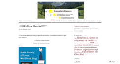 Desktop Screenshot of consultoraromero.wordpress.com
