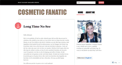 Desktop Screenshot of cosmeticfanatic.wordpress.com