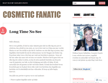Tablet Screenshot of cosmeticfanatic.wordpress.com