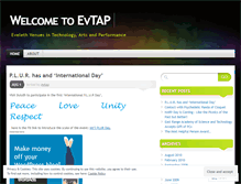 Tablet Screenshot of evtap.wordpress.com