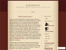 Tablet Screenshot of bartherapy.wordpress.com