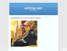 Tablet Screenshot of noticiashoy.wordpress.com