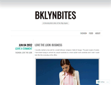 Tablet Screenshot of bklynbites.wordpress.com