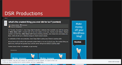 Desktop Screenshot of dsrproductions.wordpress.com