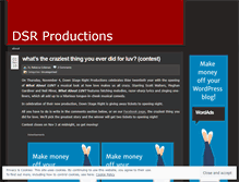 Tablet Screenshot of dsrproductions.wordpress.com