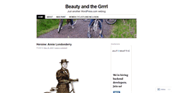 Desktop Screenshot of beautyandthegirl.wordpress.com