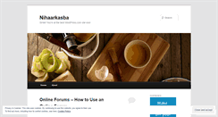 Desktop Screenshot of nihaarkasba.wordpress.com