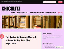 Tablet Screenshot of chicklitz.wordpress.com