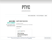 Tablet Screenshot of preteenyouthconnections.wordpress.com