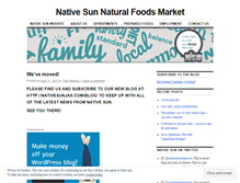 Tablet Screenshot of nativesunjax.wordpress.com