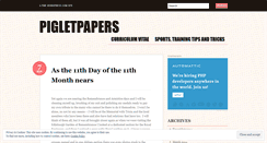 Desktop Screenshot of pigletpapers.wordpress.com