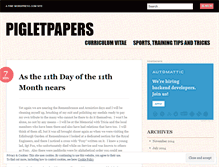 Tablet Screenshot of pigletpapers.wordpress.com