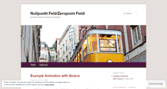 Desktop Screenshot of nullpunktfeld.wordpress.com