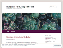 Tablet Screenshot of nullpunktfeld.wordpress.com