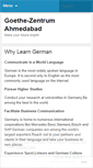 Mobile Screenshot of goethezentrum1ahmedabad.wordpress.com