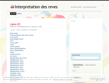 Tablet Screenshot of interpretationreves.wordpress.com