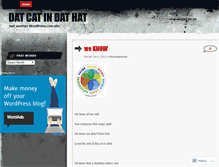 Tablet Screenshot of datcatindathat.wordpress.com