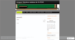 Desktop Screenshot of llenguaangeleta.wordpress.com
