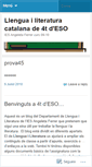 Mobile Screenshot of llenguaangeleta.wordpress.com