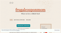 Desktop Screenshot of frugalcouponmom.wordpress.com