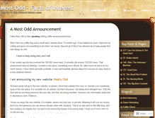 Tablet Screenshot of mostodd.wordpress.com