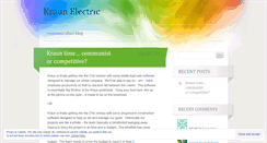 Desktop Screenshot of kraunelectric.wordpress.com