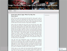 Tablet Screenshot of legotechnicsets.wordpress.com