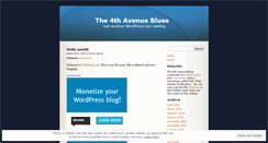 Desktop Screenshot of 4thavenueblues.wordpress.com