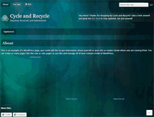 Tablet Screenshot of cycleandrecycle.wordpress.com