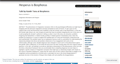 Desktop Screenshot of hesperusisbosphorus.wordpress.com