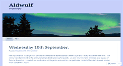 Desktop Screenshot of aldwulf.wordpress.com