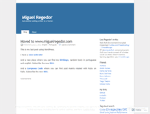 Tablet Screenshot of miguelregedor.wordpress.com