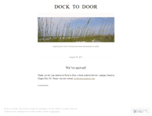 Tablet Screenshot of docktodoor.wordpress.com