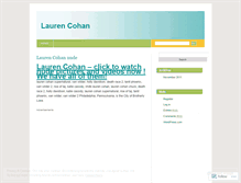 Tablet Screenshot of laurencohanblog.wordpress.com