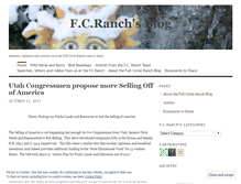 Tablet Screenshot of fcranch.wordpress.com