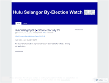 Tablet Screenshot of huluselangorwatch.wordpress.com