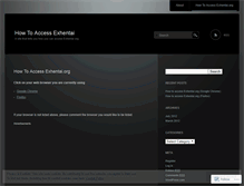Tablet Screenshot of howtoaccessexhentai.wordpress.com