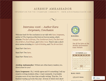 Tablet Screenshot of airshipambassador.wordpress.com