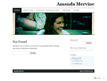 Tablet Screenshot of amandamervine.wordpress.com