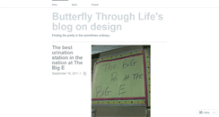 Desktop Screenshot of butterflythroughlife.wordpress.com