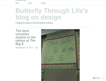 Tablet Screenshot of butterflythroughlife.wordpress.com