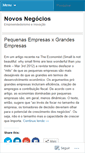 Mobile Screenshot of blognovosnegocios.wordpress.com