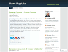 Tablet Screenshot of blognovosnegocios.wordpress.com