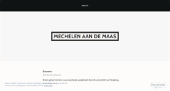 Desktop Screenshot of mechelenaandemaas.wordpress.com