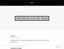 Tablet Screenshot of mechelenaandemaas.wordpress.com