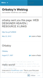 Mobile Screenshot of orbatoy.wordpress.com