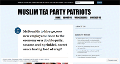 Desktop Screenshot of muslimteaparty.wordpress.com