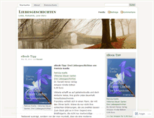 Tablet Screenshot of liebesgeschichten.wordpress.com