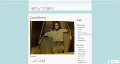 Desktop Screenshot of beckydrake.wordpress.com