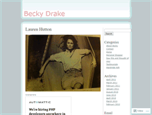 Tablet Screenshot of beckydrake.wordpress.com